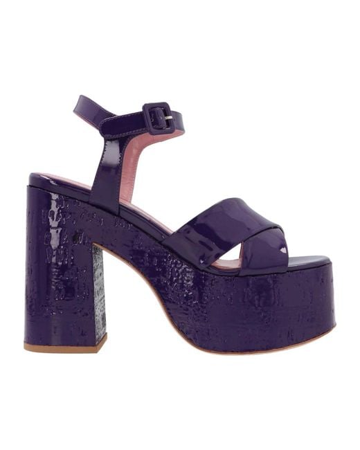 HAUS OF HONEY Purple High Heel Sandals