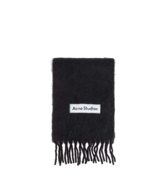 Acne Black Winter Scarves