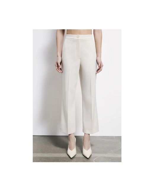 Patrizia Pepe White Wide Trousers