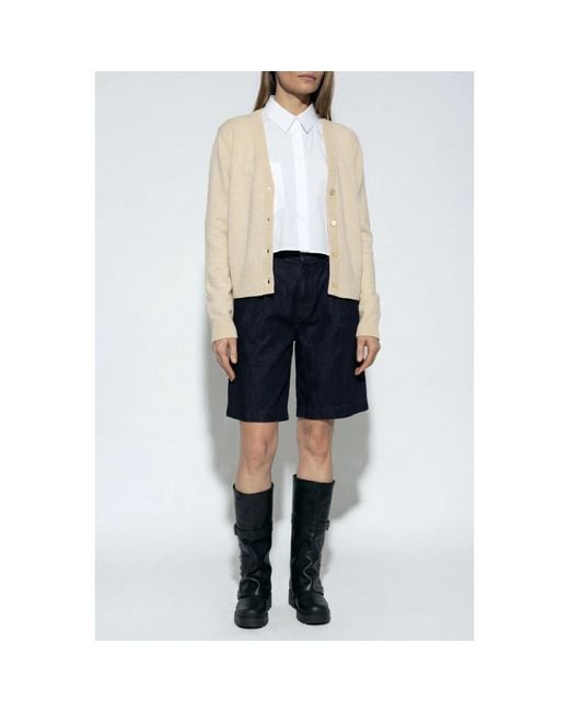 Paul Smith Truien & Vesten ,Wol Wollen Coltrui-Vest in het Natural
