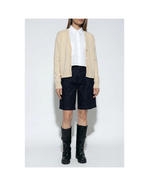 Paul Smith Truien & Vesten ,Wol Wollen Coltrui-Vest in het Natural