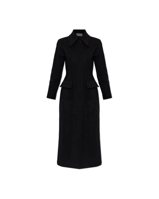 McQueen Jassen ,Zwart ,Wol Single-Vent Jas in het Black