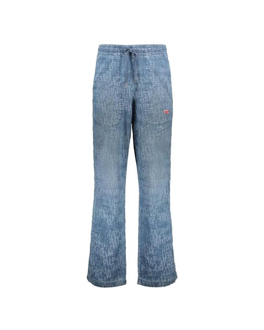 DIESEL Blue Flared Jeans for men
