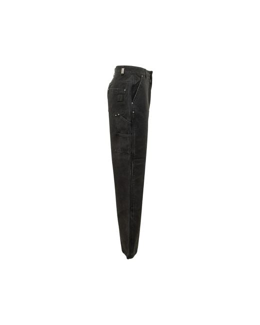 Represent Black Straight Jeans for men