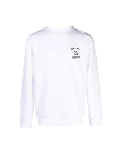 Moschino White Sweatshirts for men