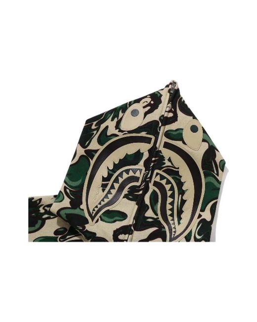 A Bathing Ape Green Zip-Throughs for men