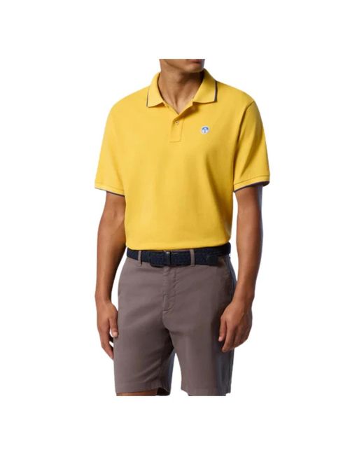 North Sails Yellow Polo Shirts for men