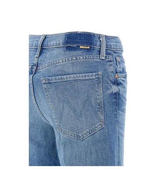 Mother Blue Wide Jeans