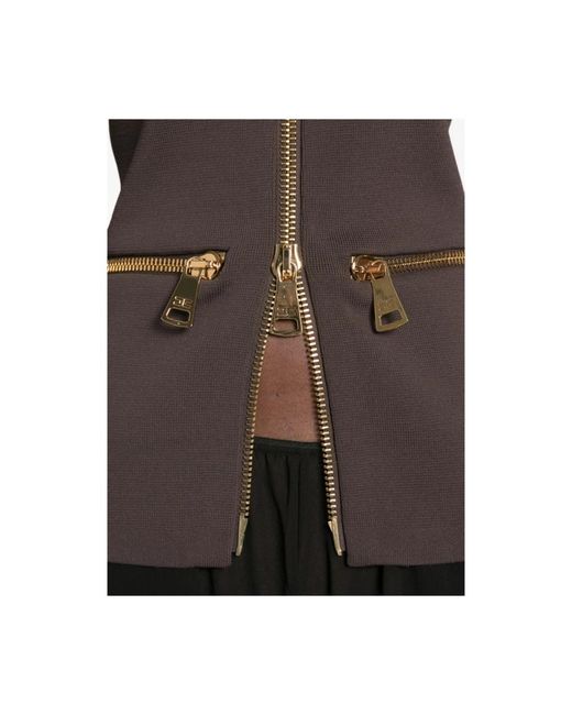 Elisabetta Franchi Brown Cardigans