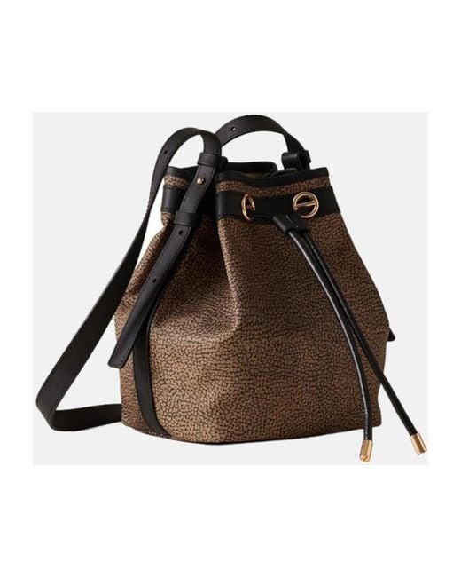 Borbonese Brown Bucket Bags