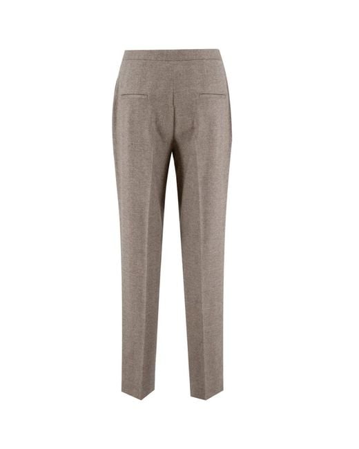 Kiton Gray Straight Trousers