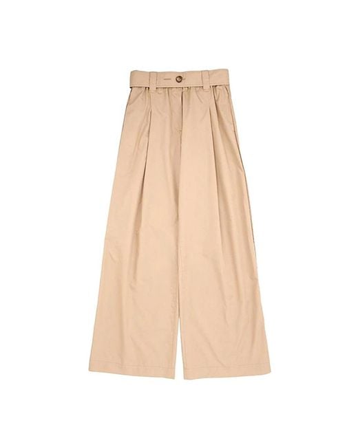 Moncler Natural Wide Trousers