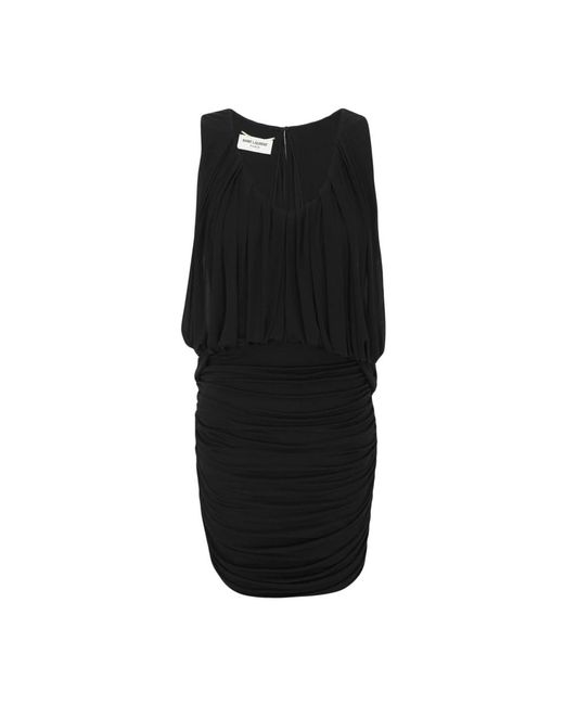 Saint Laurent Black Short Dresses