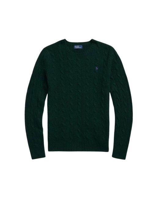 Round-Neck Knitwear di Ralph Lauren in Green