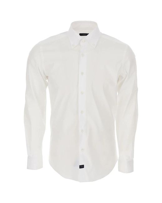 Fay White Formal Shirts for men