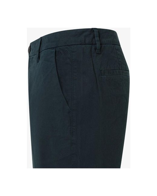 Sun 68 Blue Casual Shorts for men