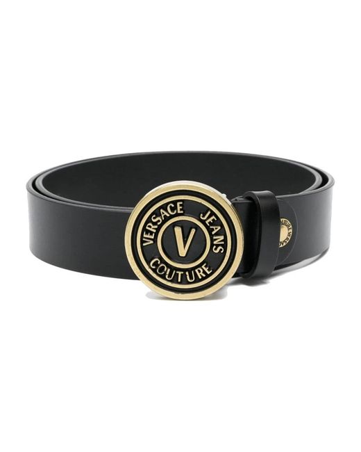Versace Black Belts for men