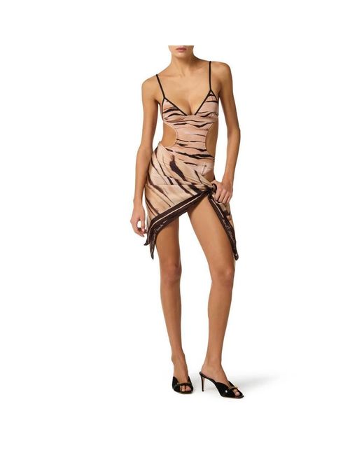 Elisabetta Franchi Natural Silky Scarves