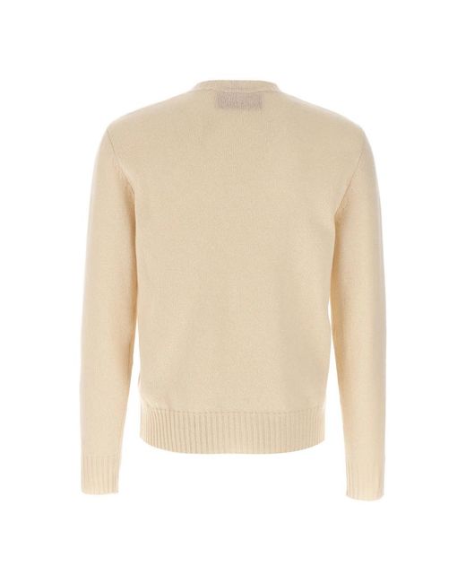 Valentino Garavani White Round-Neck Knitwear for men