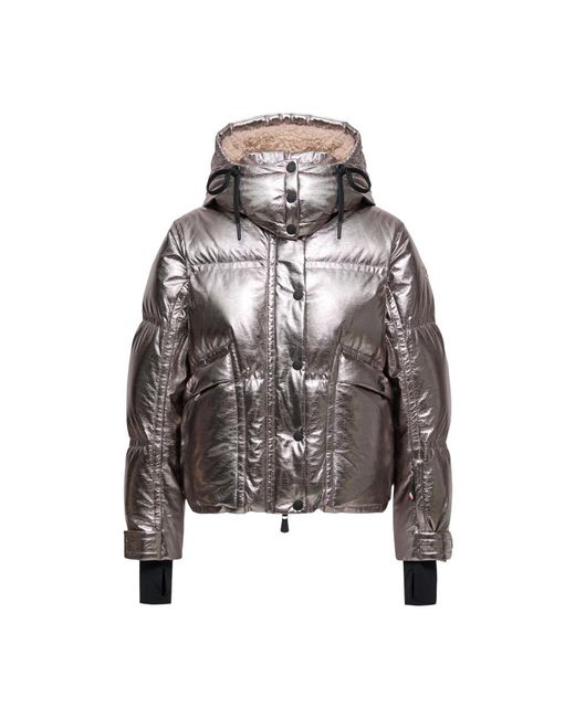 Moncler Jassen ,Grijs ,Polyester Down Jacket in het Gray