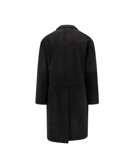 Salvatore Santoro Black Single-Breasted Coats for men