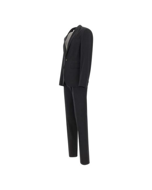 DSquared² Black Single Breasted Suits for men