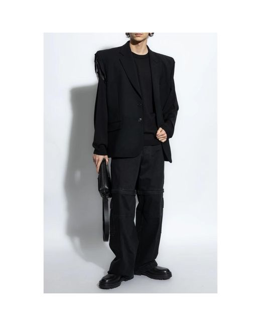 Moschino Black Round-Neck Knitwear for men