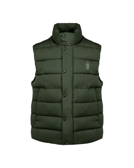 Bomboogie Gewatteerd Vest Van Echt Dons in het Green voor heren