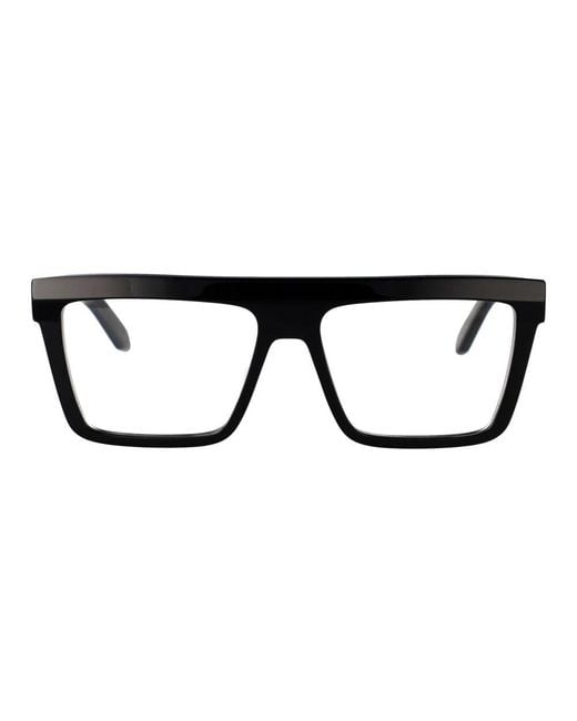 Off-White c/o Virgil Abloh Black Stylische Brille Stil 83 Optische Brille