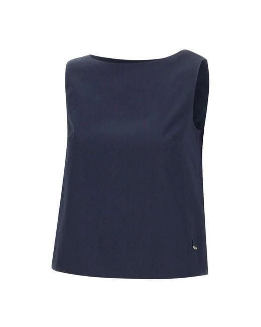 Herno Blue Sleeveless Tops