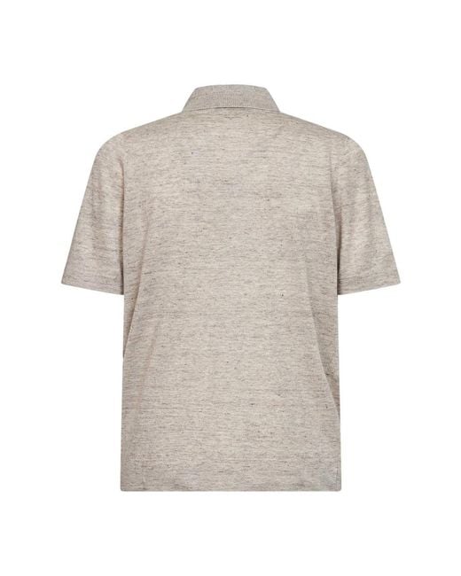 Brunello Cucinelli Natural Polo Shirts for men