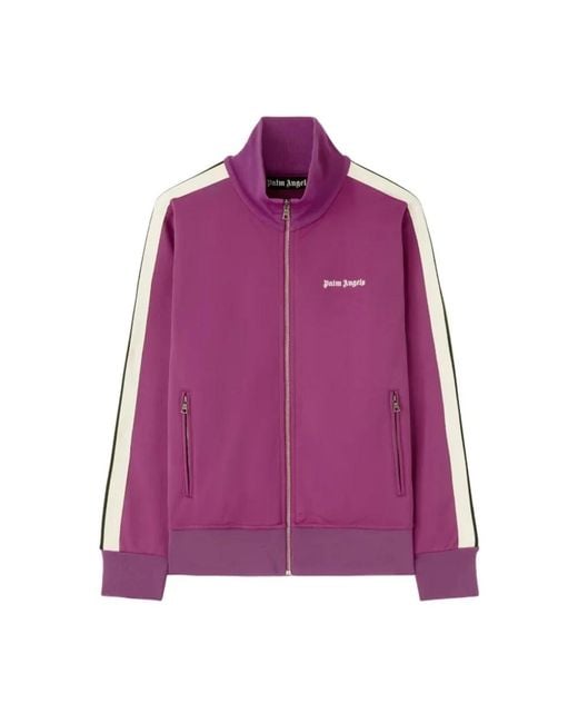 Palm Angels Purple Zip-Throughs for men