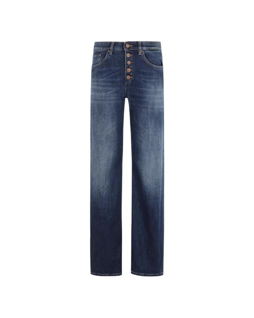 Dondup Blue Straight Fit Jeans