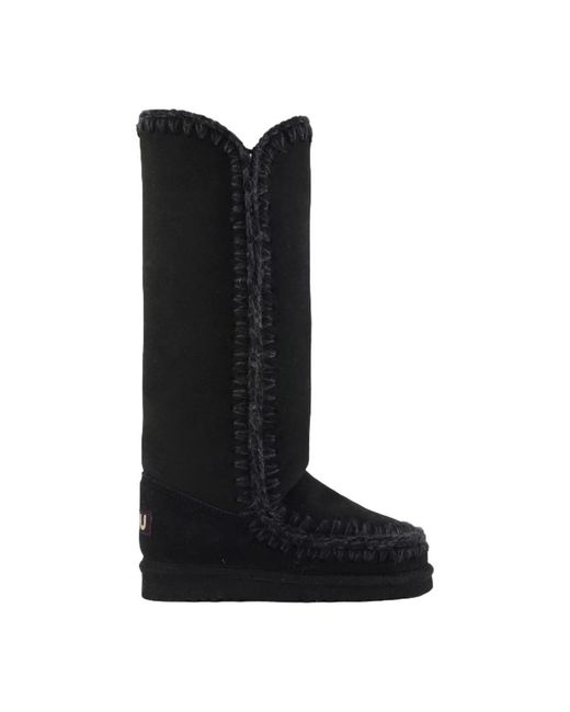 Mou Black Winter Boots