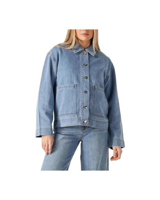 Object Jassen ,Blauw ,Katoen Rosie Re L/S Overshirt in het Blue