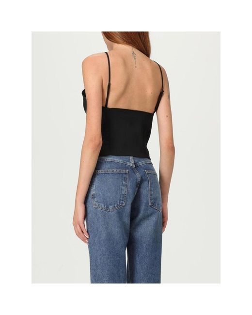 Sleeveless Tops DIESEL en coloris Black