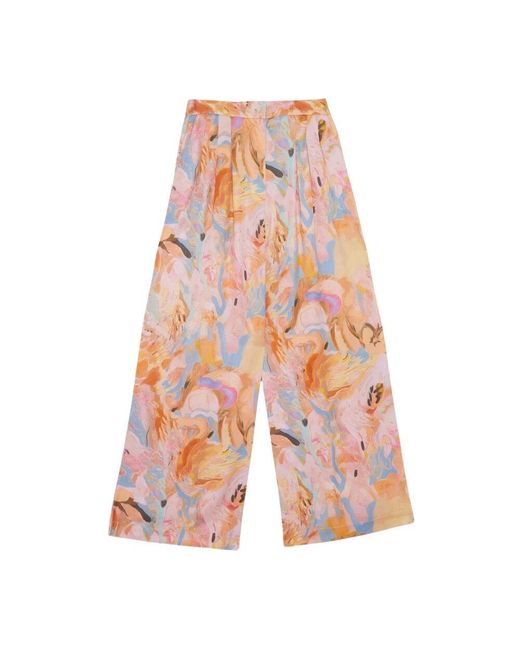 Ottod'Ame Red Weite Hosen