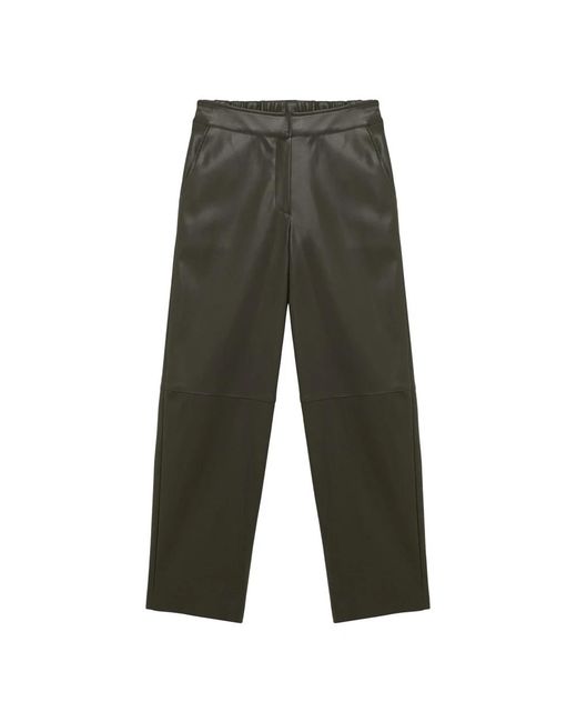 Leather Trousers Alpha Studio de color Gray