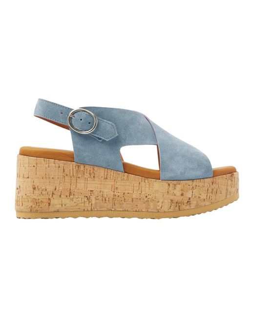 Wedges Via Vai en coloris Blue