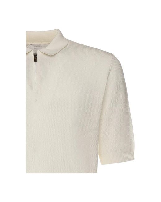 Eleventy White Polo Shirts for men