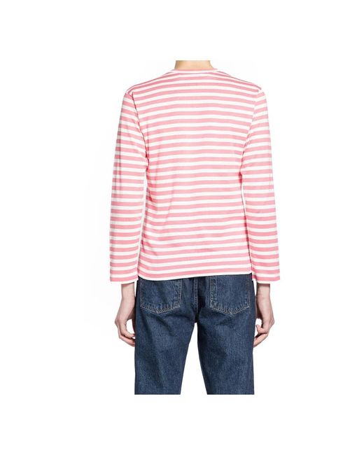 COMME DES GARÇONS PLAY Red Long Sleeve Tops for men