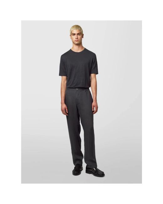 Alpha Studio Leinenhose in Black für Herren