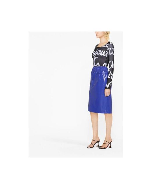 Tom Ford Glanzende Maxi-Rok in het Blue