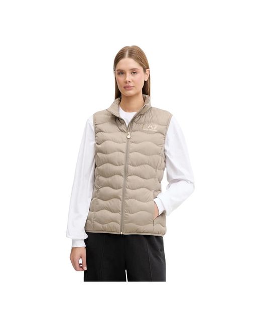 EA7 Jassen ,Gewatteerd Vest in het Natural