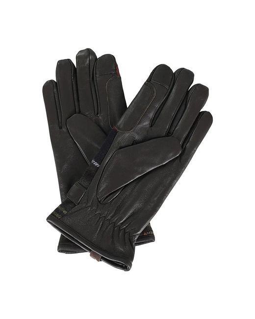 Barbour Black Gloves