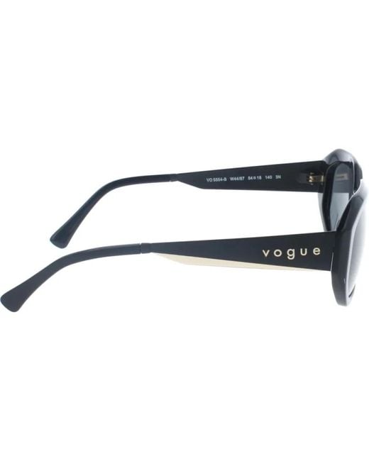 Vogue Blue Stilvolle sonnenbrille schwarzer rahmen