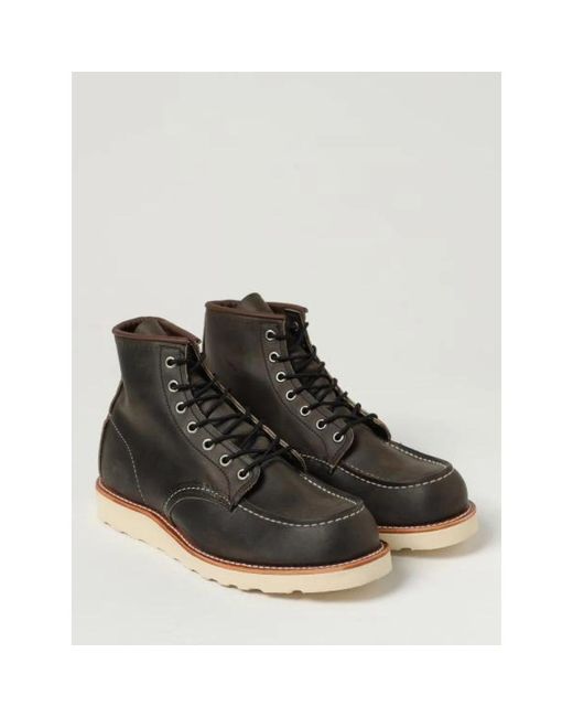 Red Wing Black Lace-Up Boots for men