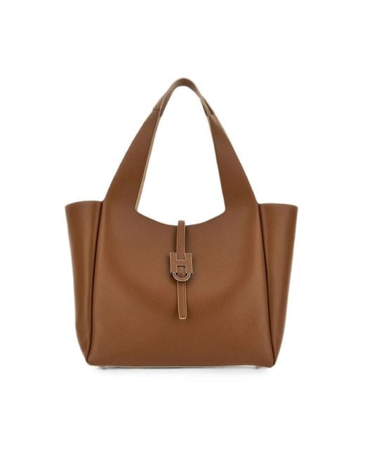 Hogan Brown Shopping Bags