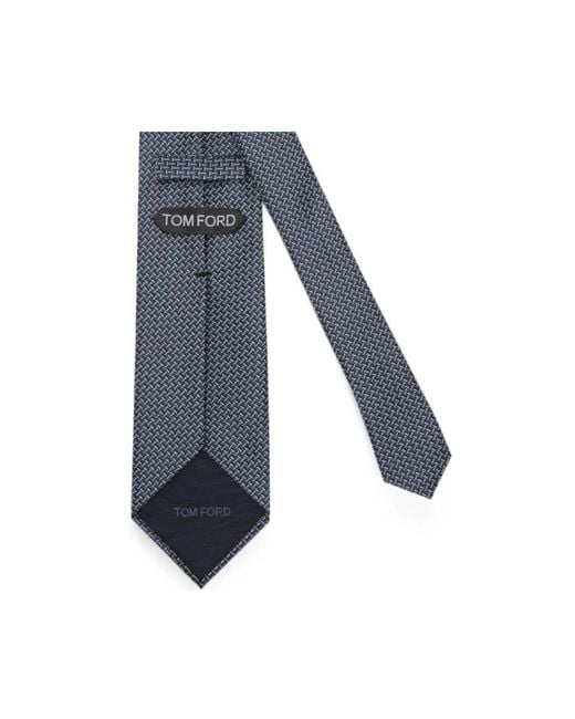 Ties di Tom Ford in Blue da Uomo