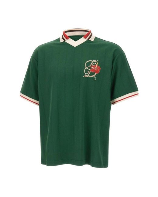 Drole de Monsieur Green Polo Shirts for men